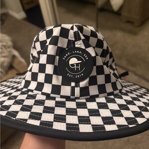 Sand Land Sea Kids Checkered Hat